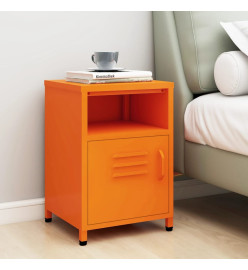 Table de chevet Orange 35x35x51 cm Acier