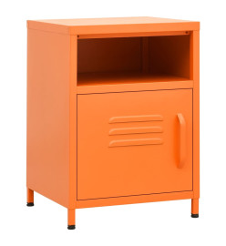 Table de chevet Orange 35x35x51 cm Acier