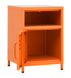 Table de chevet Orange 35x35x51 cm Acier