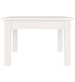 Table basse Blanc 45x45x30 cm Bois massif de pin