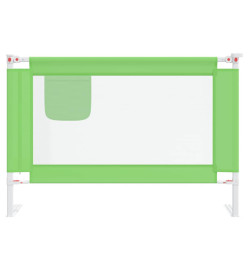 Barrière de sécurité de lit d'enfant Vert 100x25 cm Tissu