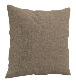 Coussins décoratifs 2 pcs Taupe 40x40 cm Tissu