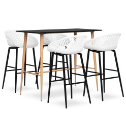 Ensemble de bar 5 pcs Noir et blanc