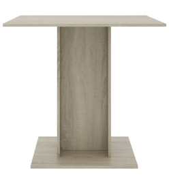 Table à dîner Chêne sonoma 80x80x75 cm Bois d'ingénierie