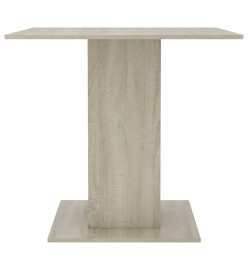 Table à dîner Chêne sonoma 80x80x75 cm Bois d'ingénierie