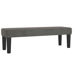 Banc Gris foncé 100x30x30 cm Velours