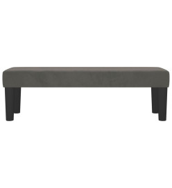 Banc Gris foncé 100x30x30 cm Velours