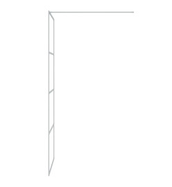 Paroi de douche Argenté 80x195 cm Verre ESG transparent