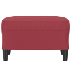 Repose-pied Rouge bordeaux 60x50x41 cm Similicuir