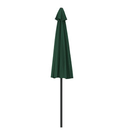 Parasol de balcon avec mât en aluminium Vert 270x144 cm Demi