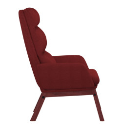 Chaise de relaxation Rouge bordeaux Tissu