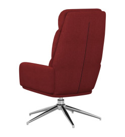 Chaise de relaxation Rouge bordeaux Tissu