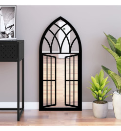 Miroir Noir 100x45 cm Fer pour utilisation à l'intérieur