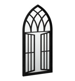 Miroir Noir 100x45 cm Fer pour utilisation à l'intérieur