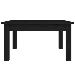 Table basse Noir 55x55x30 cm Bois massif de pin