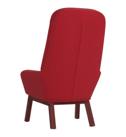 Chaise de relaxation Rouge bordeaux Velours