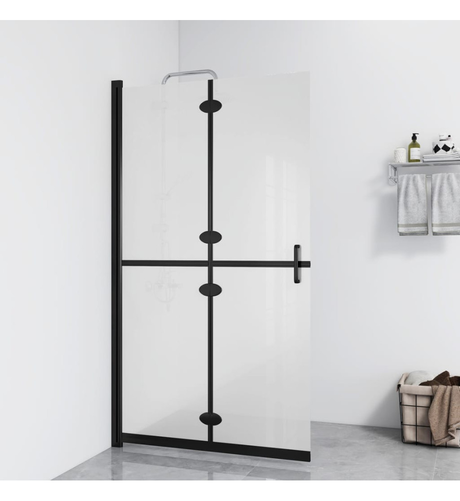 Paroi de douche pliable Verre ESG dépoli 100x190 cm