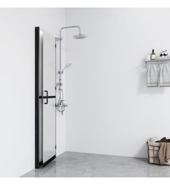 Paroi de douche pliable Verre ESG dépoli 100x190 cm