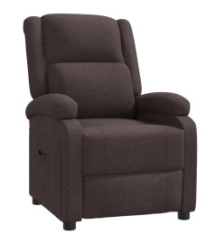 Fauteuil inclinable Marron foncé Tissu