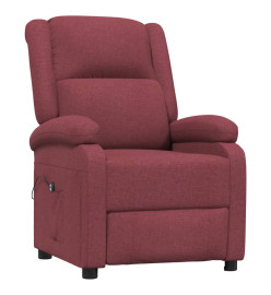 Fauteuil inclinable électrique Rouge bordeaux Tissu