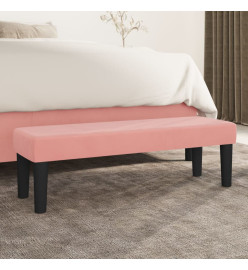 Banc Rose 100x30x30 cm Velours