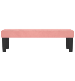 Banc Rose 100x30x30 cm Velours