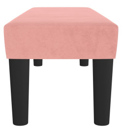 Banc Rose 100x30x30 cm Velours