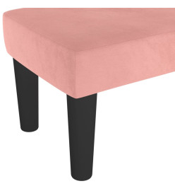 Banc Rose 100x30x30 cm Velours