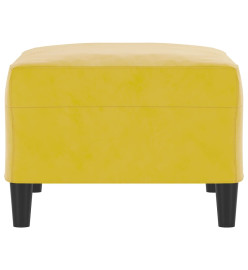 Repose-pied Jaune 70x55x41 cm Velours