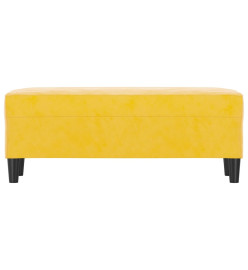 Banc Jaune 100x35x41 cm Velours