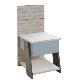 FMD Table de chevet avec 1 tiroir 34,2x39x69 cm chêne sable