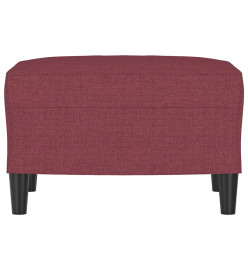 Repose-pied Rouge bordeaux 60x50x41 cm Tissu