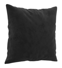 Coussins décoratifs 2 pcs Noir 40x40 cm Velours