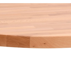 Dessus de table Ø50x1,5 cm rond bois massif de hêtre