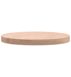 Dessus de table Ø50x4 cm rond bois massif de hêtre