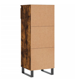 Armoire à chaussures Chêne fumé 40x36x105 cm Bois d'ingénierie