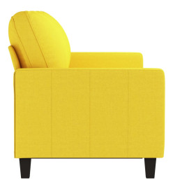 Canapé à 3 places Jaune clair 180 cm Tissu