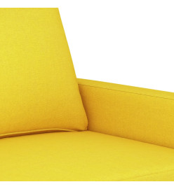 Canapé à 3 places Jaune clair 180 cm Tissu