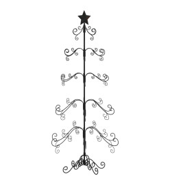 Arbre de Noël en métal pour décoration noir 150 cm