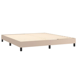 Lit à sommier tapissier avec matelas Cappuccino 180x200 cm