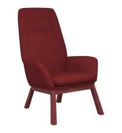 Chaise de relaxation Rouge bordeaux Tissu