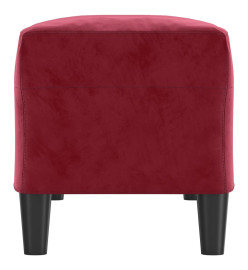 Banc Rouge bordeaux 100x35x41 cm Velours