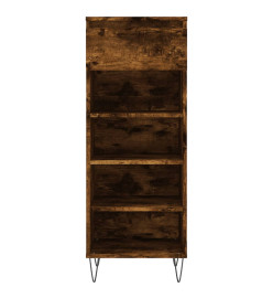 Armoire à chaussures Chêne fumé 40x36x105 cm Bois d'ingénierie