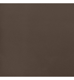 Cadre de lit avec tête de lit Marron 140x190 cm Similicuir