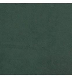 Cadre de lit avec tête de lit Vert foncé 90x190 cm Velours