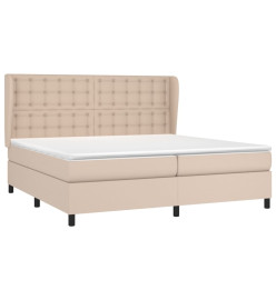 Lit à sommier tapissier avec matelas Cappuccino 200x200 cm