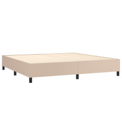 Lit à sommier tapissier avec matelas Cappuccino 200x200 cm