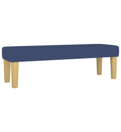 Lit à sommier tapissier avec matelas Bleu 140x190 cm Tissu