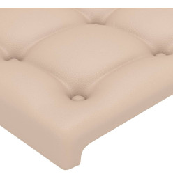 Tête de lit à LED Cappuccino 183x16x118/128 cm Similicuir