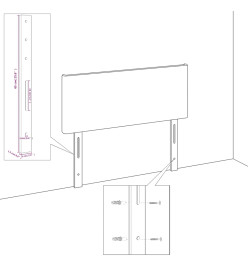 Têtes de lit 4 pcs Vert foncé 90x5x78/88 cm Velours